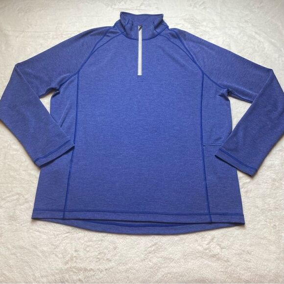 Tommy Bahama Blue 1/4 Zip Sweatshirt Size Small - Picture 1 of 12